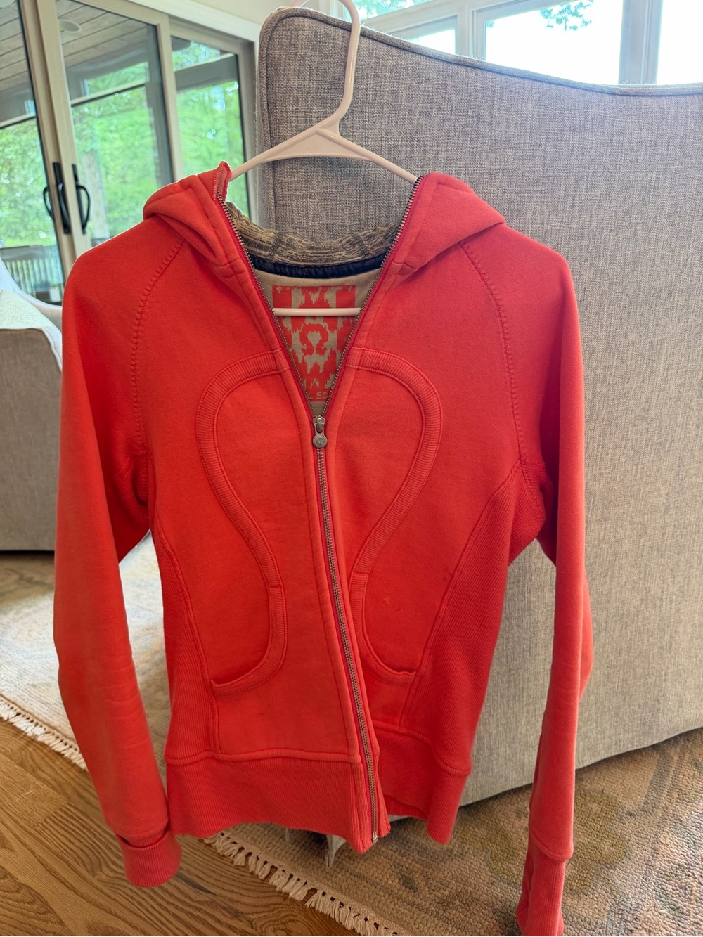 Women's Neon Pink Zip-Up Hoodie Jacket - Unknown Brand